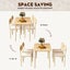 Dining Table Set 4 Chairs 5 Piece Upholstered Seats Carousel 4