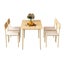 Dining Table Set 4 Chairs 5 Piece Upholstered Seats Carousel 9