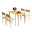 Dining Table Set 4 Chairs 5 Piece Upholstered Seats Carousel 10