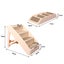 Pawz Pet Ramp Indoor Dog Steps Stair Portable Foldable Ladder For Bed Sofa Brown Carousel 10