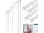 Spring Tension Curtain Rods Durable Adjustable Length Hanging Extendable Carousel 3