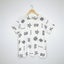 Banana Blue - White Linen Top with Shell and Starfish Print Carousel 1
