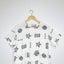 Banana Blue - White Linen Top with Shell and Starfish Print Carousel 2