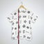 Banana Blue - White Linen Top with Shell and Starfish Print Carousel 5