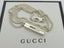 Gucci Sterling Silver Stencil G Logo Chain Link Unisex Pendant Necklace Carousel 3