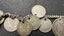 Antique English Silver Coin Bracelet Incl. 1887 Sterling Shilling - Lot E436 Carousel 3