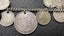 Antique English Silver Coin Bracelet Incl. 1887 Sterling Shilling - Lot E436 Carousel 4