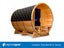 NEW: OUTDOOR VISTA XL 8 SEATER BARREL SAUNA - ALPINE SPAS Carousel 3