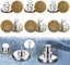Pants Button Pins, 6 Sets Jean Button Pins, No Sew And No Tools Instant Adjustab Carousel 1