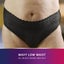 TENA Discreet Women's Lingerie Waist Underwear Black Large (L) 9 Pack Carousel 4