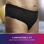 TENA Discreet Women's Lingerie Waist Underwear Black Large (L) 9 Pack Carousel 5