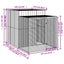 Chicken Cage With Run Anthracite 165x251x181 Cm Galvanised Steel Oixtli Carousel 2