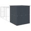 Chicken Cage With Run Anthracite 165x455x181 Cm Galvanised Steel Tonkobk Carousel 5