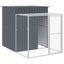 Chicken Cage With Run Anthracite 165x251x181 Cm Galvanised Steel Oixtli Carousel 5