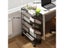 6 Tier Metal Rolling Storage Cart Movable Bookshelf Cart Magazine Rack For Carousel 4