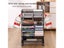 6 Tier Metal Rolling Storage Cart Movable Bookshelf Cart Magazine Rack For Carousel 6