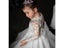 White Flower Girl Dress Long Train With Bow Bead Birthday Ball Gown Princess Carousel 5