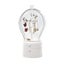 White 360 Degree Rotating Led Light 2 Layered Jewelry Storage Box Carousel 1