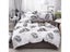 Floral Quilt Cover Black White Single Double Kingsize Fluffy Comfort Duvet Carousel 3