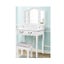 Dressing Table Stool Bedroom White Make Up Chair Fabric Furniture Carousel 3