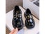 Princess Shoes Spring Black Baby Boys School Loafers Metal PU Glossy Carousel 6