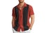 New Men's Shirts Bowling Shirts Button Shirts Summer Casual Red Short-sleeved Carousel 3