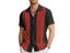 New Men's Shirts Bowling Shirts Button Shirts Summer Casual Red Short-sleeved Carousel 7