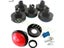 Arcade Button LED Light Lamp 60MM Big Round For Video Games DC5V/12V Carousel 8