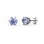 18K White Gold Alexandrite Stud Earrings "Petunia" Carousel 5