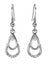 18K White-Gold dangle earrings with AAA Grade Crystals "Collette" Carousel 3