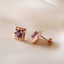 Rose Gold Stud Alexandrite Earrings "Andrea" Carousel 6