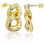 18K Gold Crystal Chain Earrings "Caldwell" Carousel 1