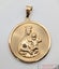 Religious Big Round Pendant in 18ct Yellow Gold 3.70 Grams Carousel 3