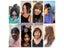 Clip In Natural Human Hair Topper Bangs Fringe Hair Pieces Middle Part Carousel 8