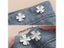 1PCS Four Leaf Clover Tightener Adjustable Waist Buckle For Jeans No Sewing Carousel 5