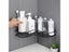 Bathroom Shelf Shower Wall Mount Shampoo Storage Holder With Suction Cup No Carousel 4