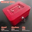 Portable Sturdy Metal Money Box Cash Box with Coin Tray Petty Cash New 3 Colors Carousel 6