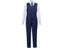 Boys Black Navy Suits Slim Fit Dress Clothes Ring Bearer Outfit Children Carousel 8
