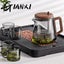 GIANXI Chinese Tea Ceremony Culture Glass Tea Set Large Capacity Tea Water Carousel 3