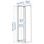 IKEA PAX Wardrobe Frame, White 50X58X201cm Carousel 5