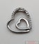 Double Heart Diamond Pendant in 9ct White Gold Carousel 1