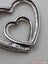 Double Heart Diamond Pendant in 9ct White Gold Carousel 4