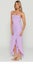 Lilac / Lavender Midi Dress - High/Low Wrap [Corset Dress] Carousel 4