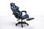 Gaming Chair with Footrest Black & Blue Carousel 4