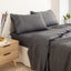 Royal Comfort 3000 Thread Count Bamboo Cooling Sheet Set King Charcoal Carousel 4