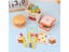 Montessori Toy For Kids Wooden Hamburger Sandwich French Fries Sorting Stacking Carousel 7