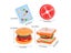 Montessori Toy For Kids Wooden Hamburger Sandwich French Fries Sorting Stacking Carousel 8
