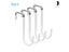 4PCS Rubbe Towel And Coats Hangers Nonstick And Non-punching Over The Door Carousel 3