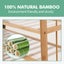 Levede Bamboo Shoe Rack Storage Wooden Organizer Shelf Stand 5 Tiers Layers 80cm Carousel 3