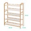 Levede Bamboo Shoe Rack Storage Wooden Organizer Shelf Stand 5 Tiers Layers 80cm Carousel 10